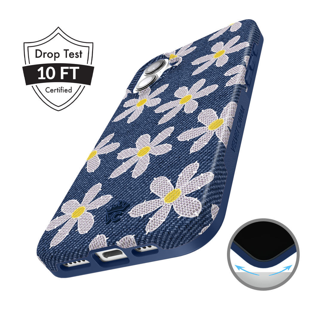 Denim Daisy iPhone Case