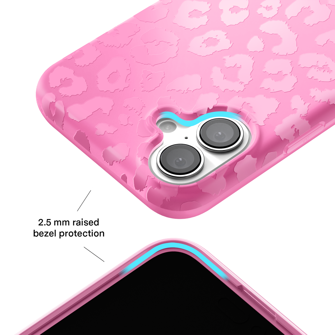 Hot Pink Leopard iPhone Case