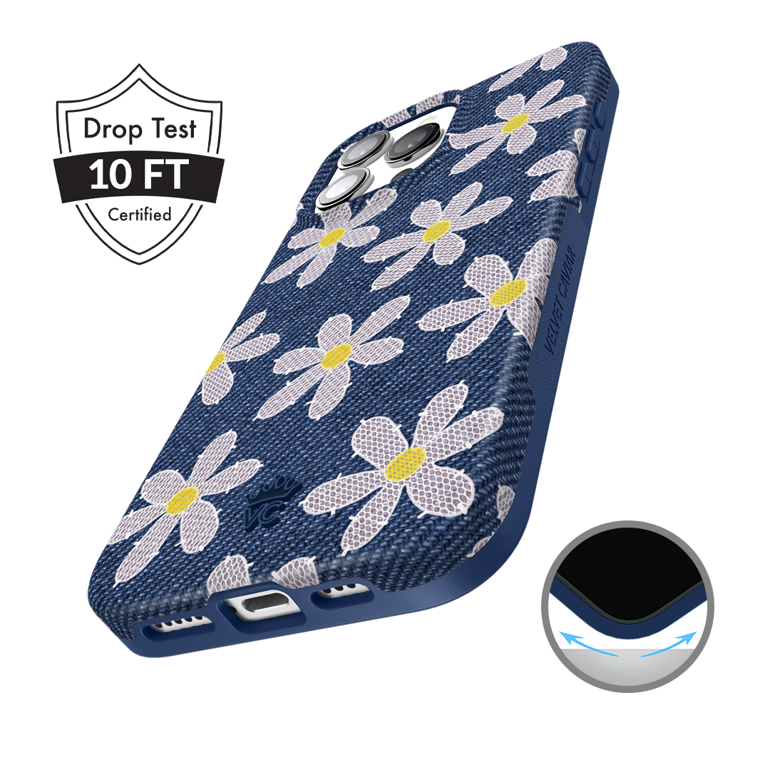Denim Daisy iPhone Case