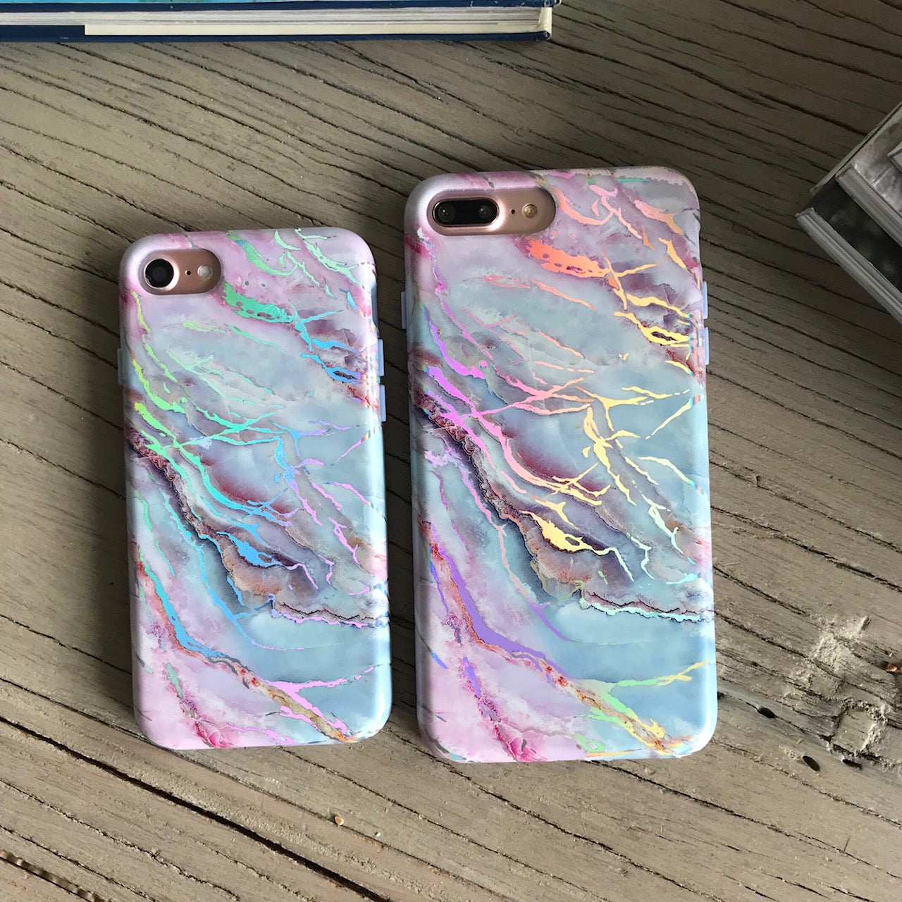 Holo Moonstone Marble iPhone Case