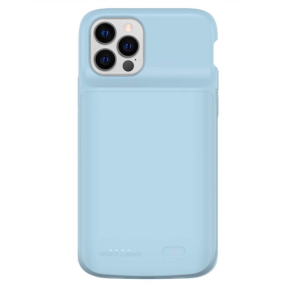 Light Blue iPhone Charging Case