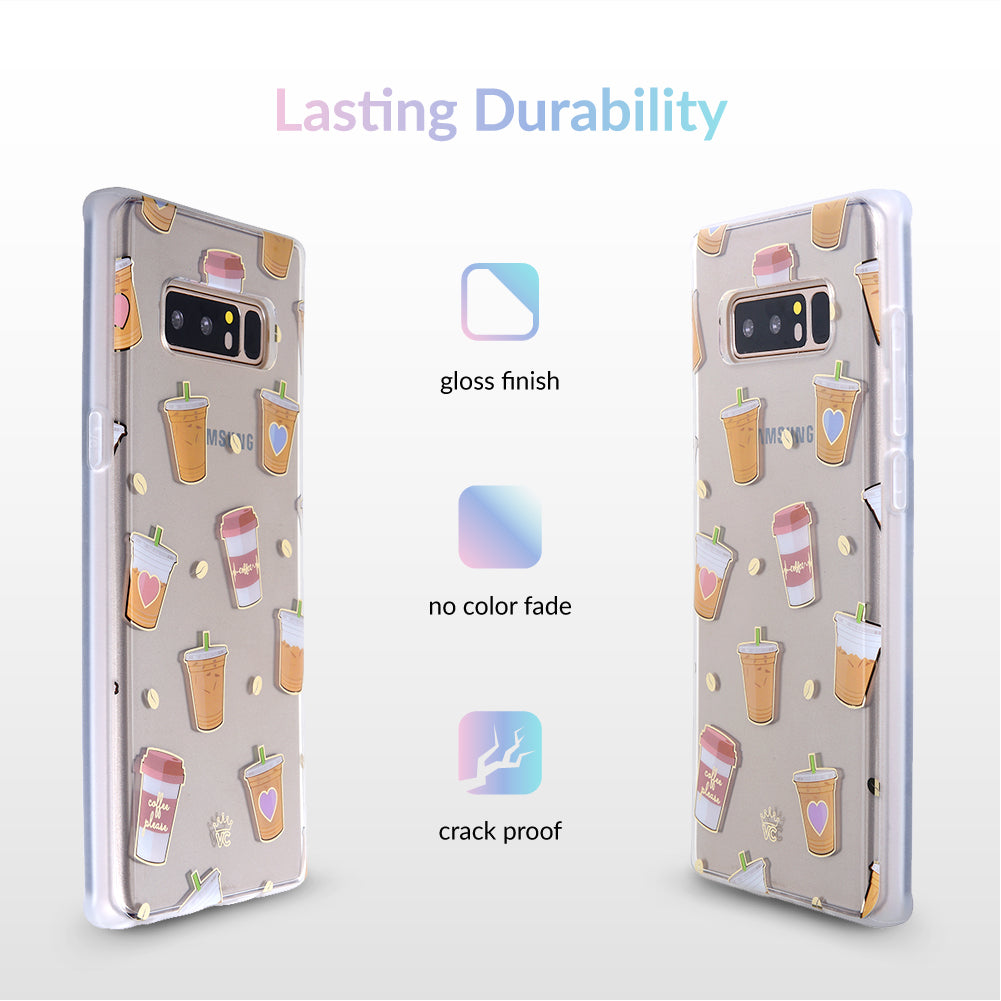 Coffee First Clear Samsung Galaxy Case