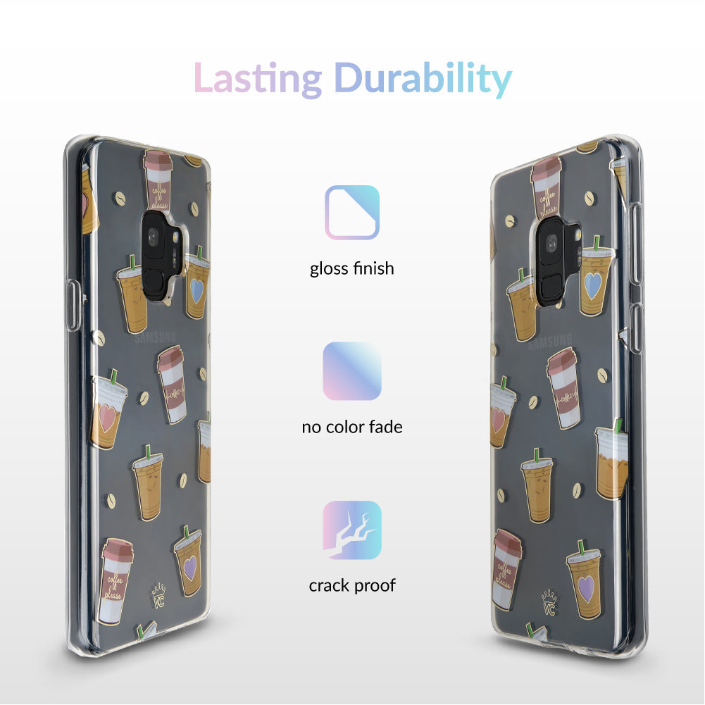 Coffee First Clear Samsung Galaxy Case