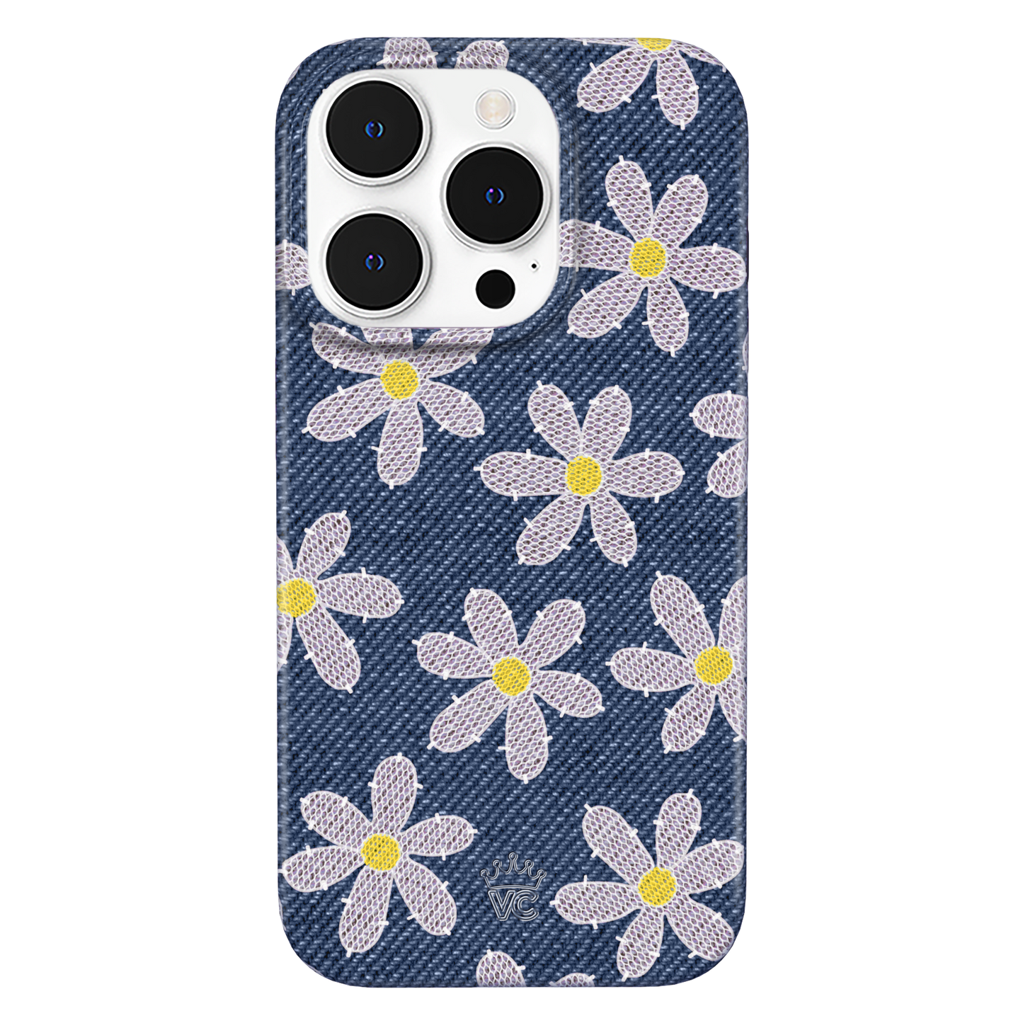 Denim Daisy iPhone Case