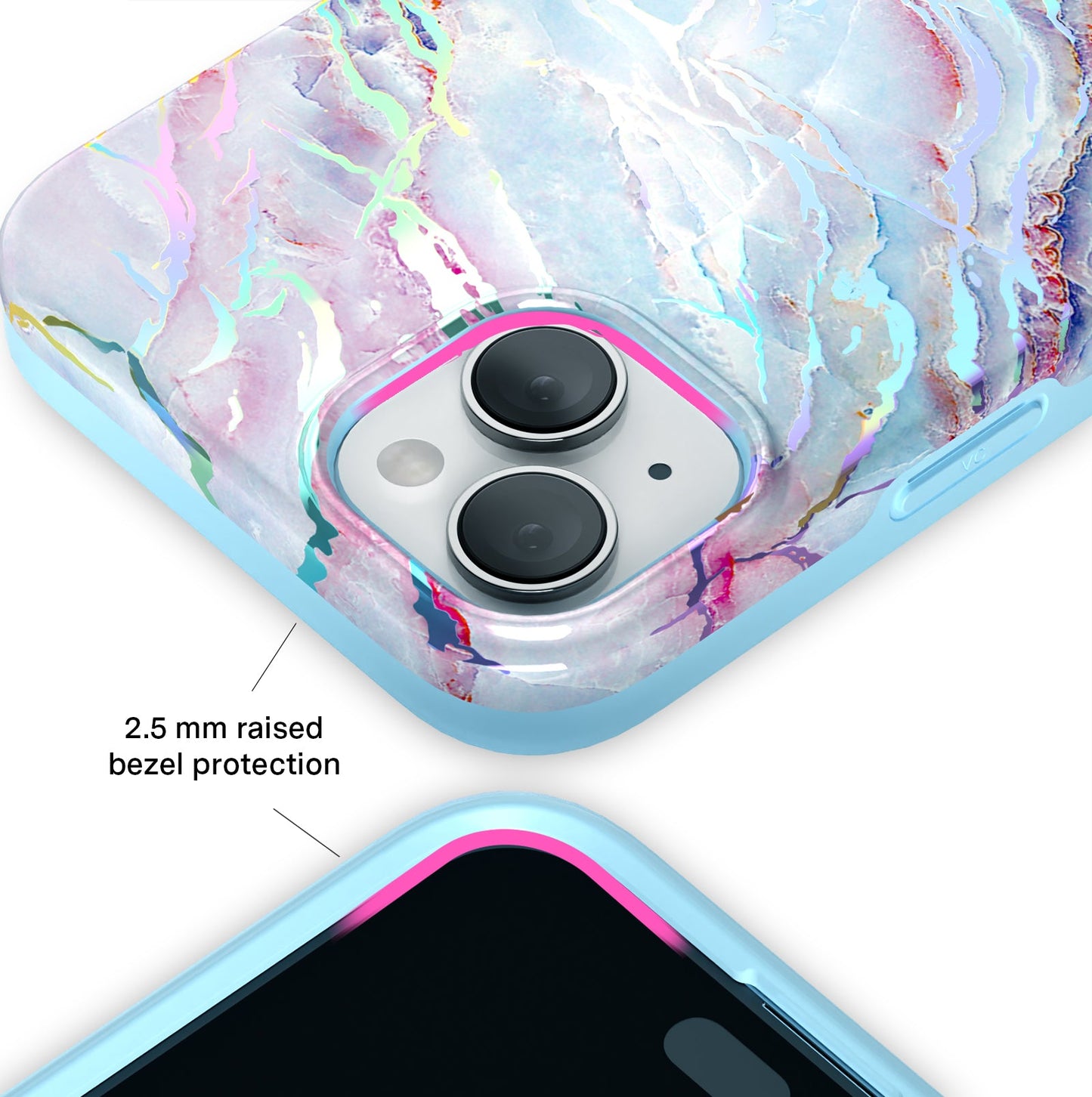 Holo Moonstone Marble iPhone Case
