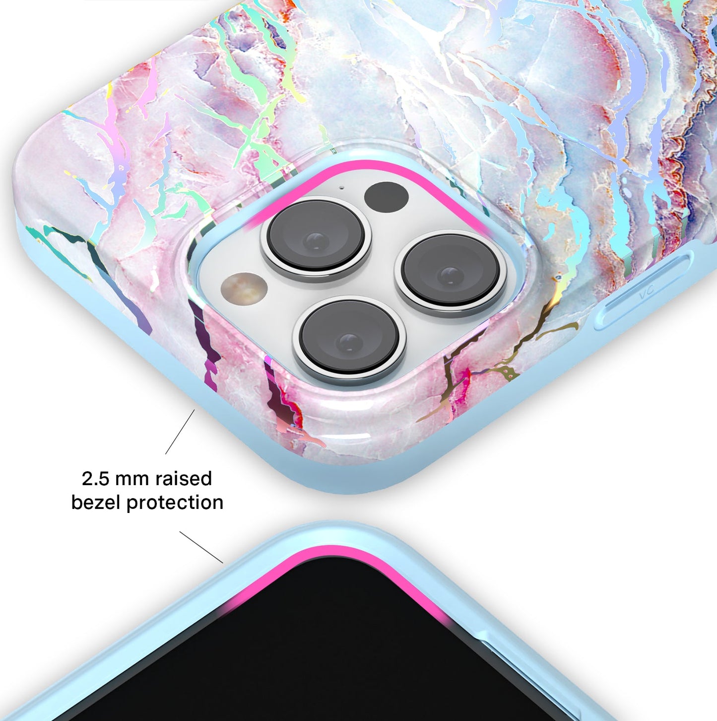 Holo Moonstone Marble iPhone Case