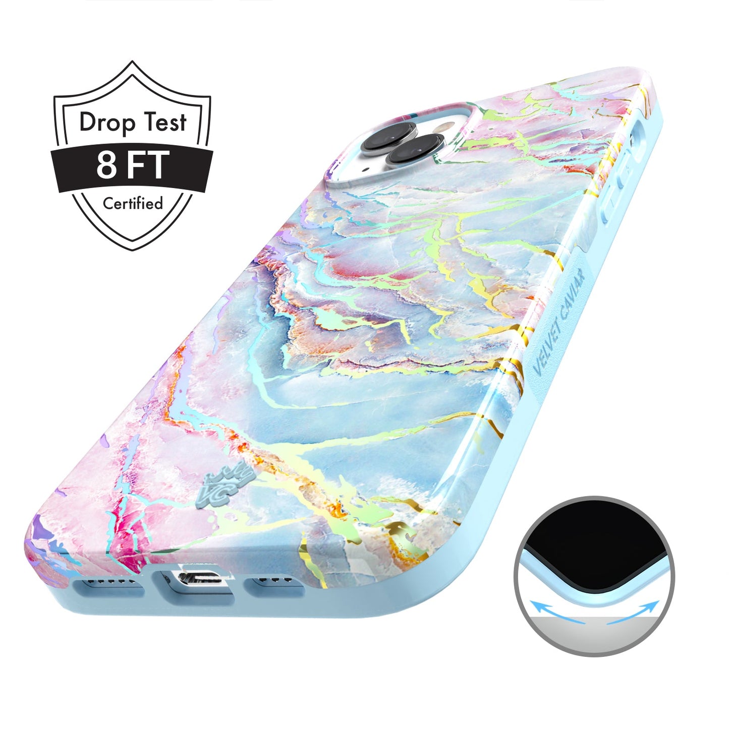 Holo Moonstone Marble iPhone Case