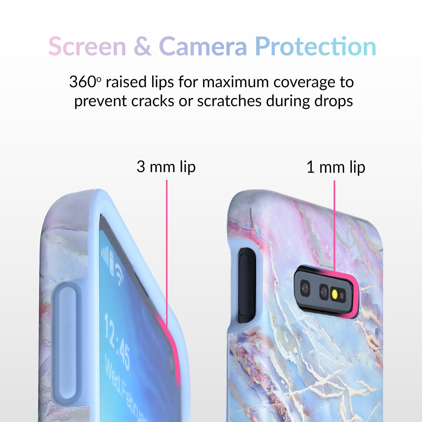 Holo Moonstone Marble Samsung Galaxy Case