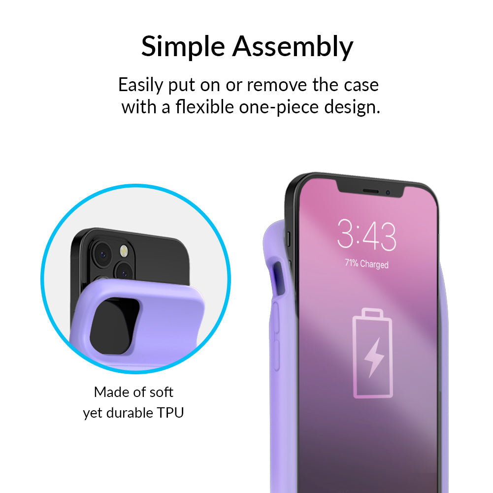 Light Purple iPhone Charging Case