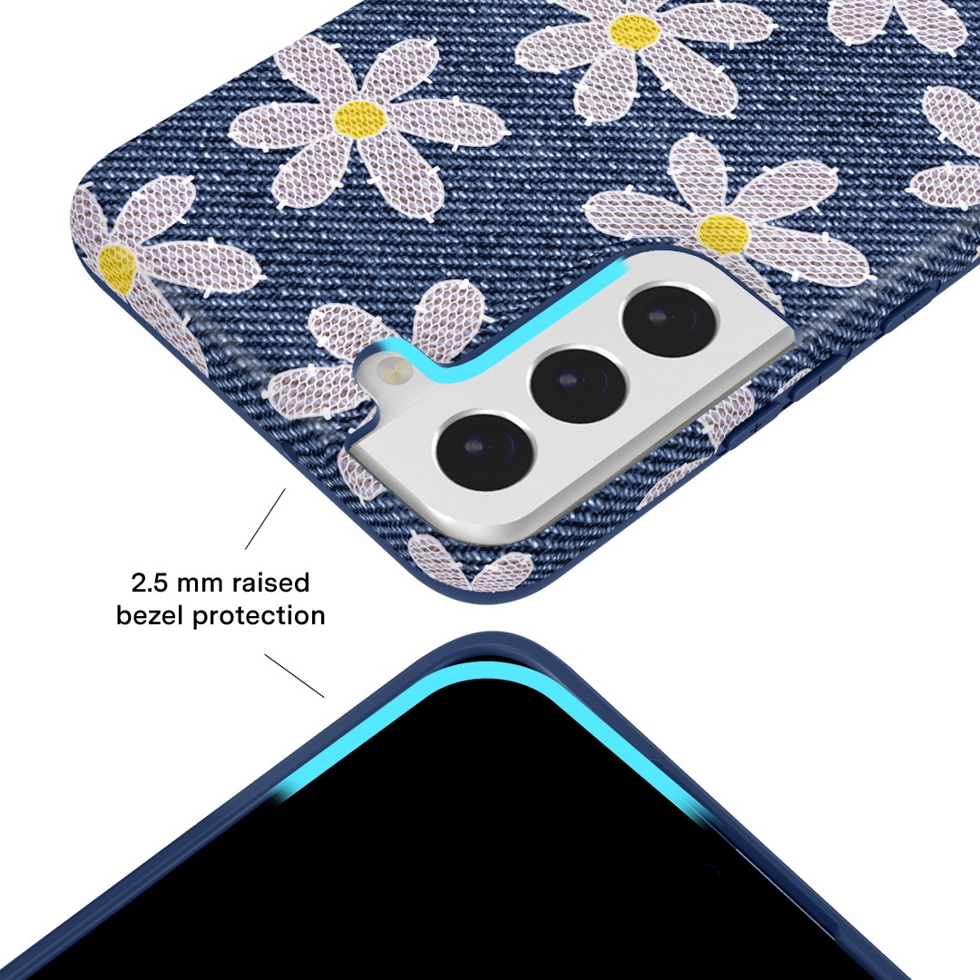 Denim Daisy Samsung Case