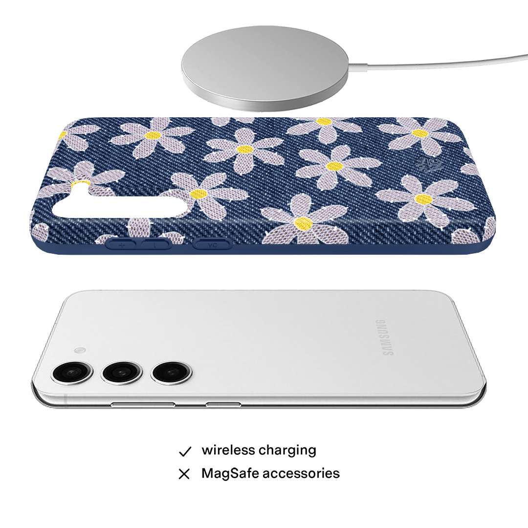 Denim Daisy Samsung Case