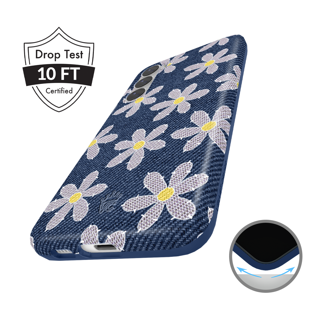 Denim Daisy Samsung Case