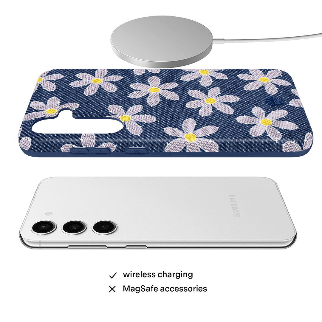 Denim Daisy Samsung Case