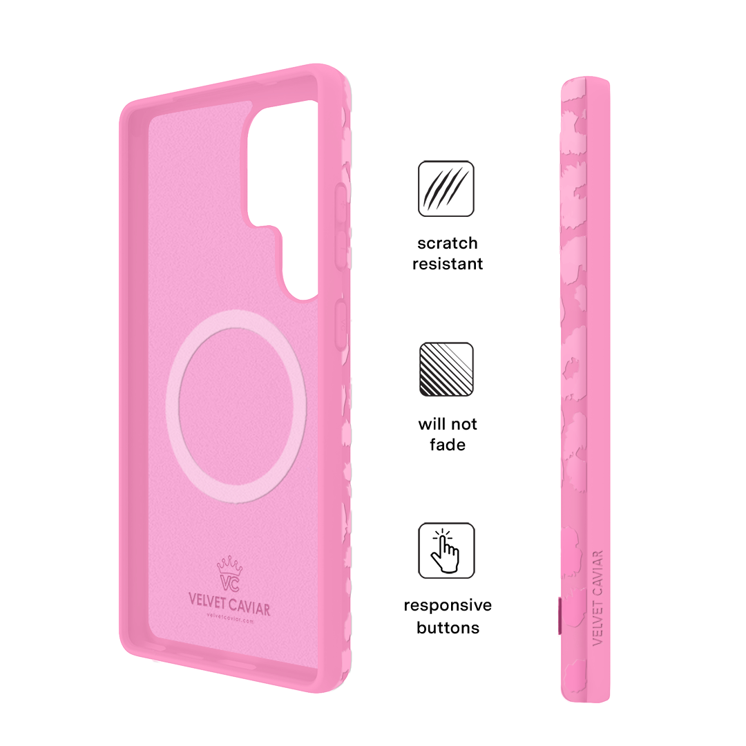 Hot Pink Leopard Samsung Case