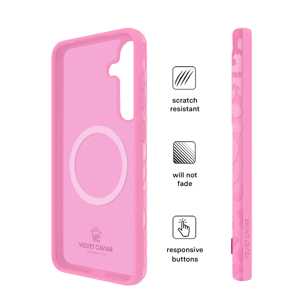 Hot Pink Leopard Samsung Case