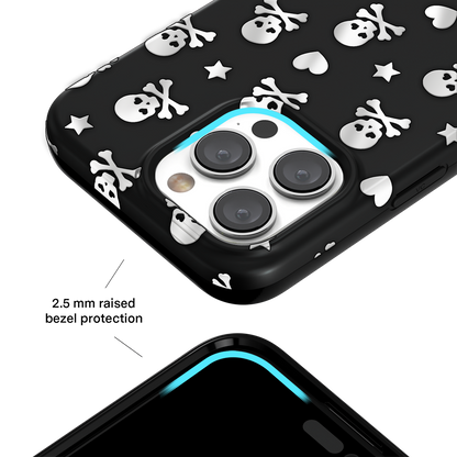 Chrome Skulls iPhone Case