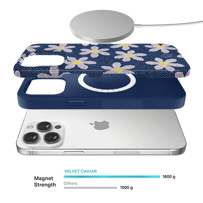 Denim Daisy iPhone Case