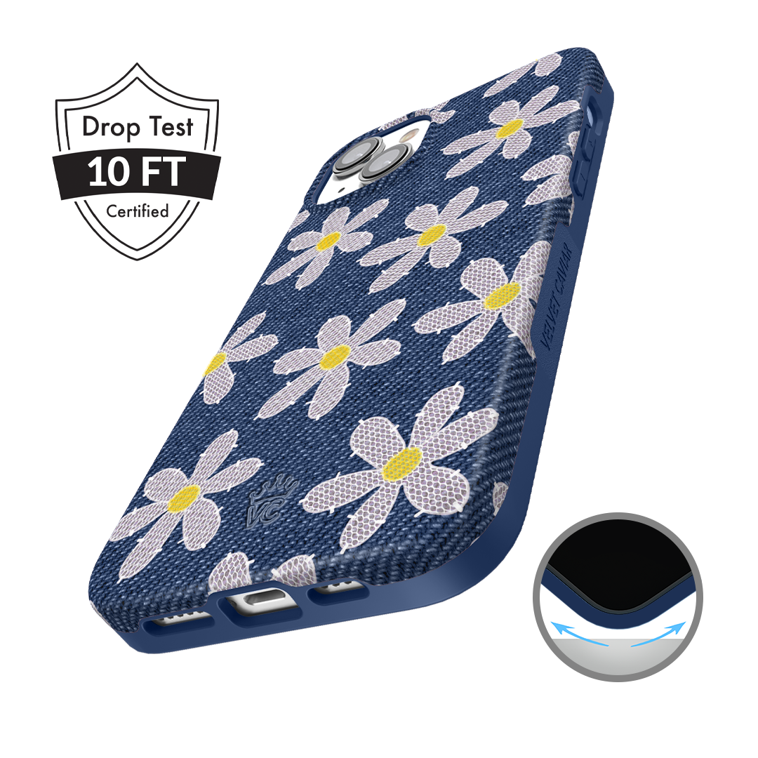 Denim Daisy iPhone Case