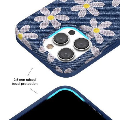 Denim Daisy iPhone Case