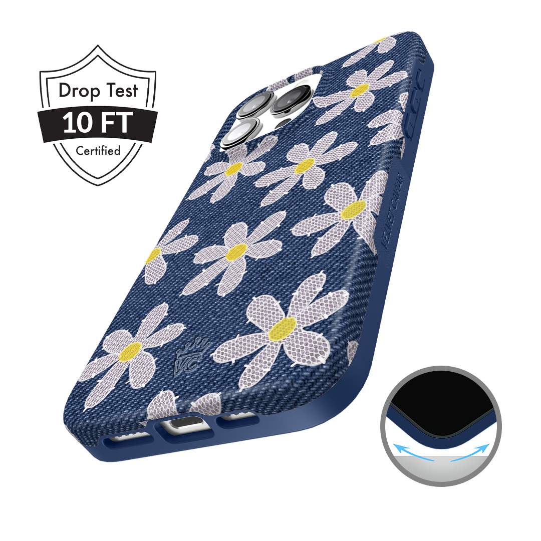 Denim Daisy iPhone Case
