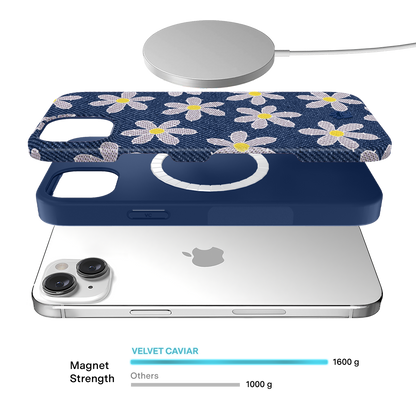 Denim Daisy iPhone Case
