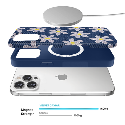 Denim Daisy iPhone Case