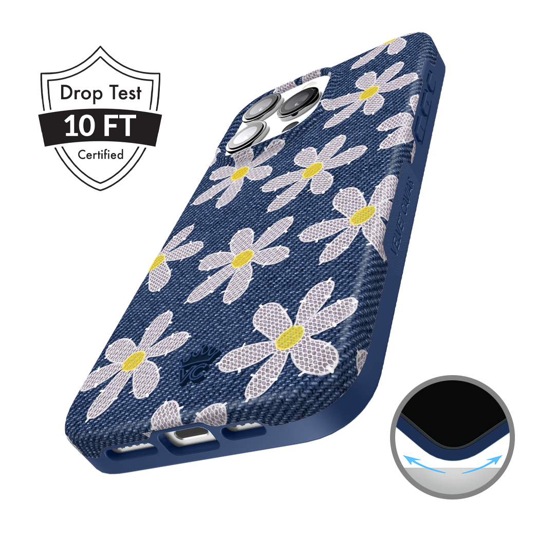 Denim Daisy iPhone Case