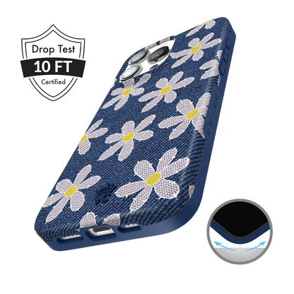 Denim Daisy iPhone Case