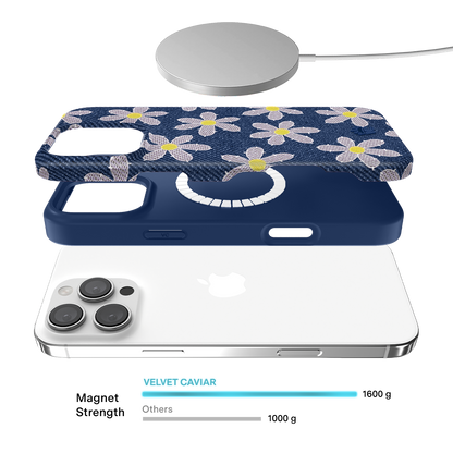 Denim Daisy iPhone Case