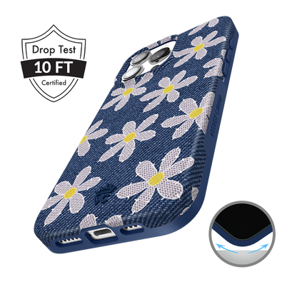 Denim Daisy iPhone Case