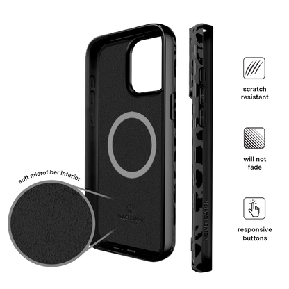 Black Leopard iPhone Case