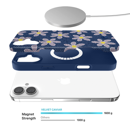 Denim Daisy iPhone Case