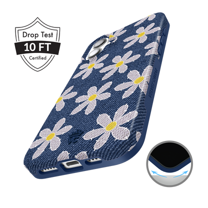Denim Daisy iPhone Case
