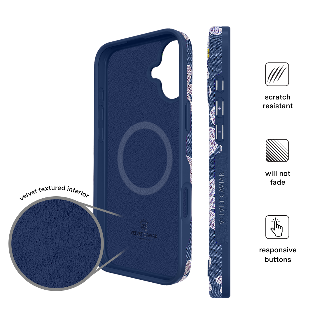 Denim Daisy iPhone Case
