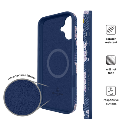 Denim Daisy iPhone Case