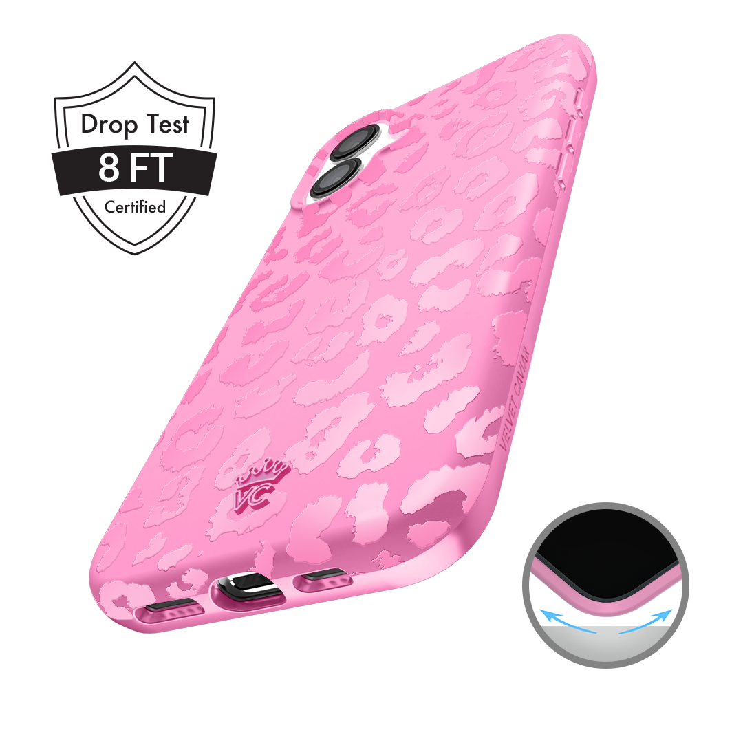 Hot Pink Leopard iPhone Case
