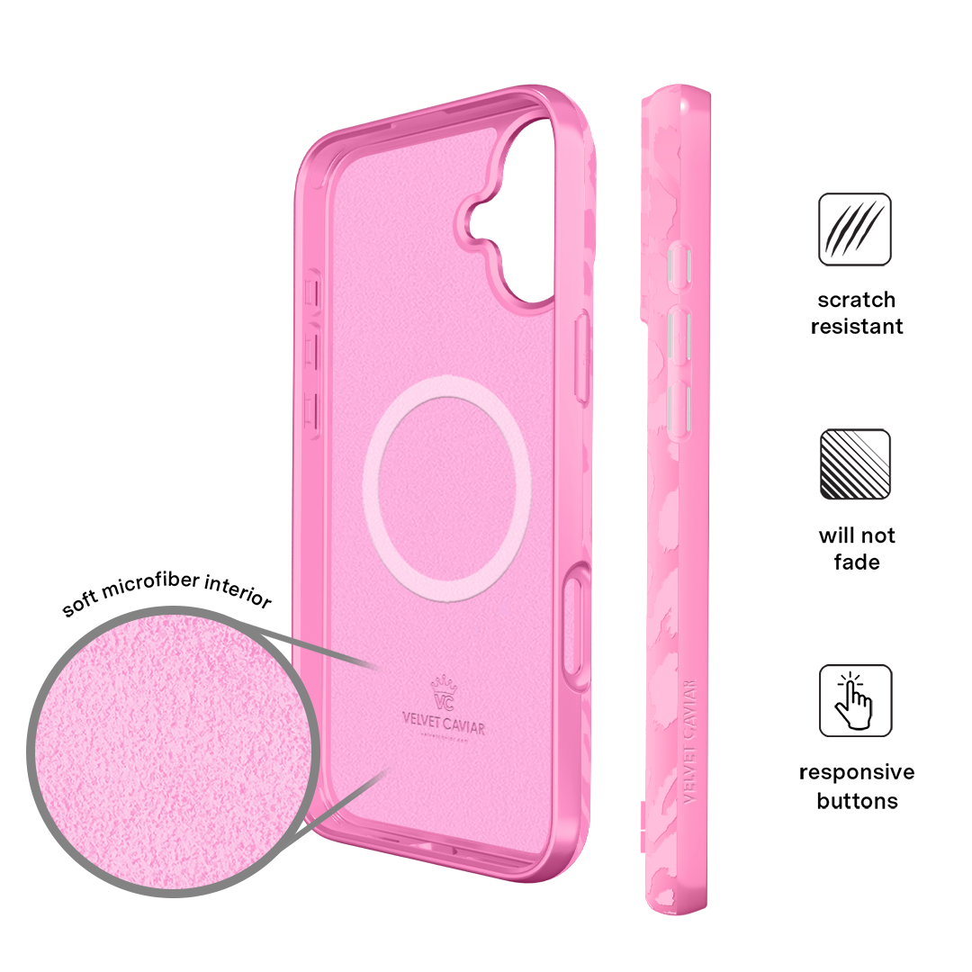 Hot Pink Leopard iPhone Case