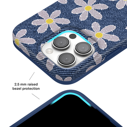 Denim Daisy iPhone Case