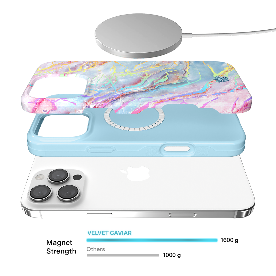 Holo Moonstone Marble iPhone Case