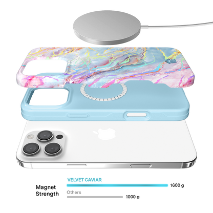 Holo Moonstone Marble iPhone Case