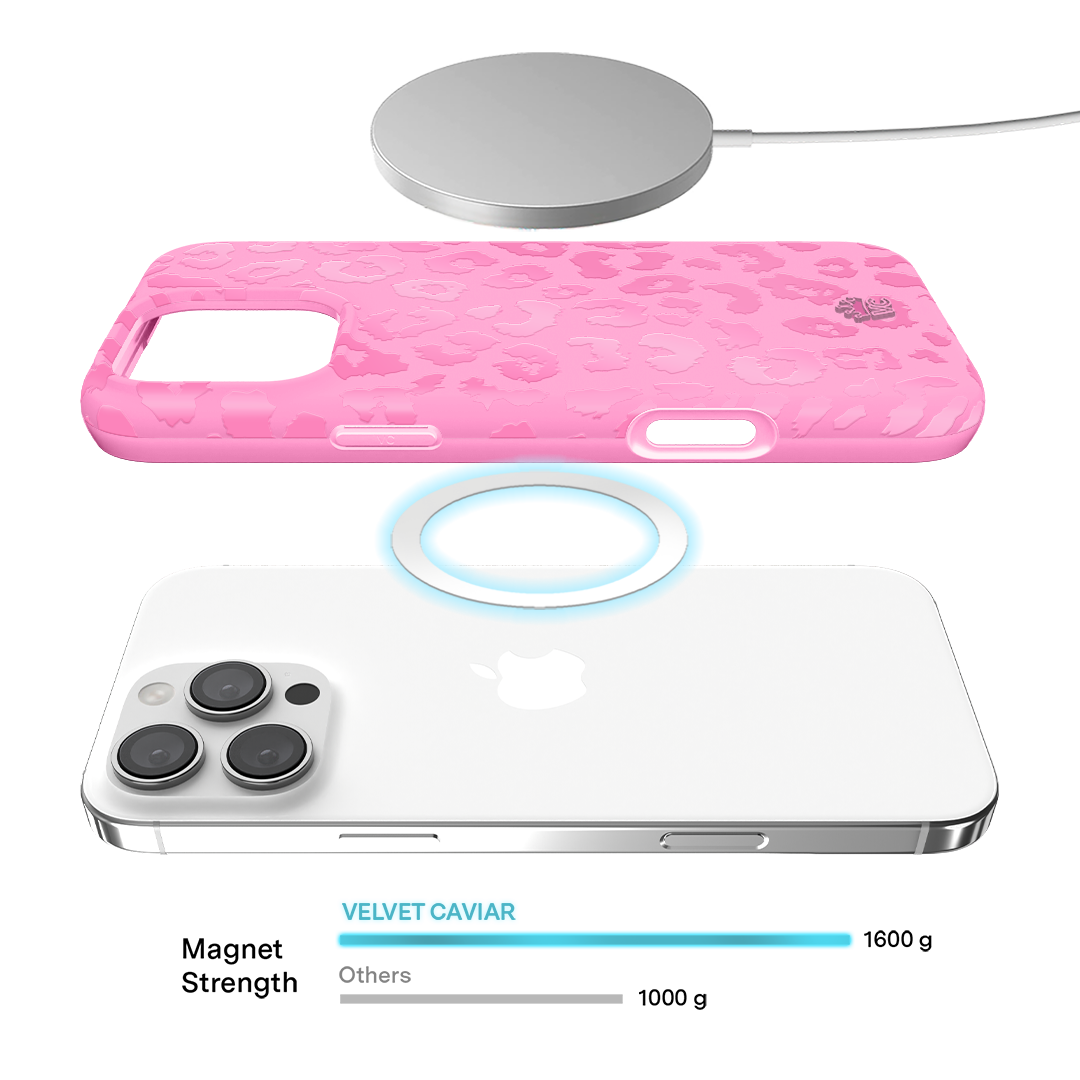 Hot Pink Leopard iPhone Case