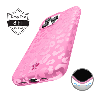 Hot Pink Leopard iPhone Case