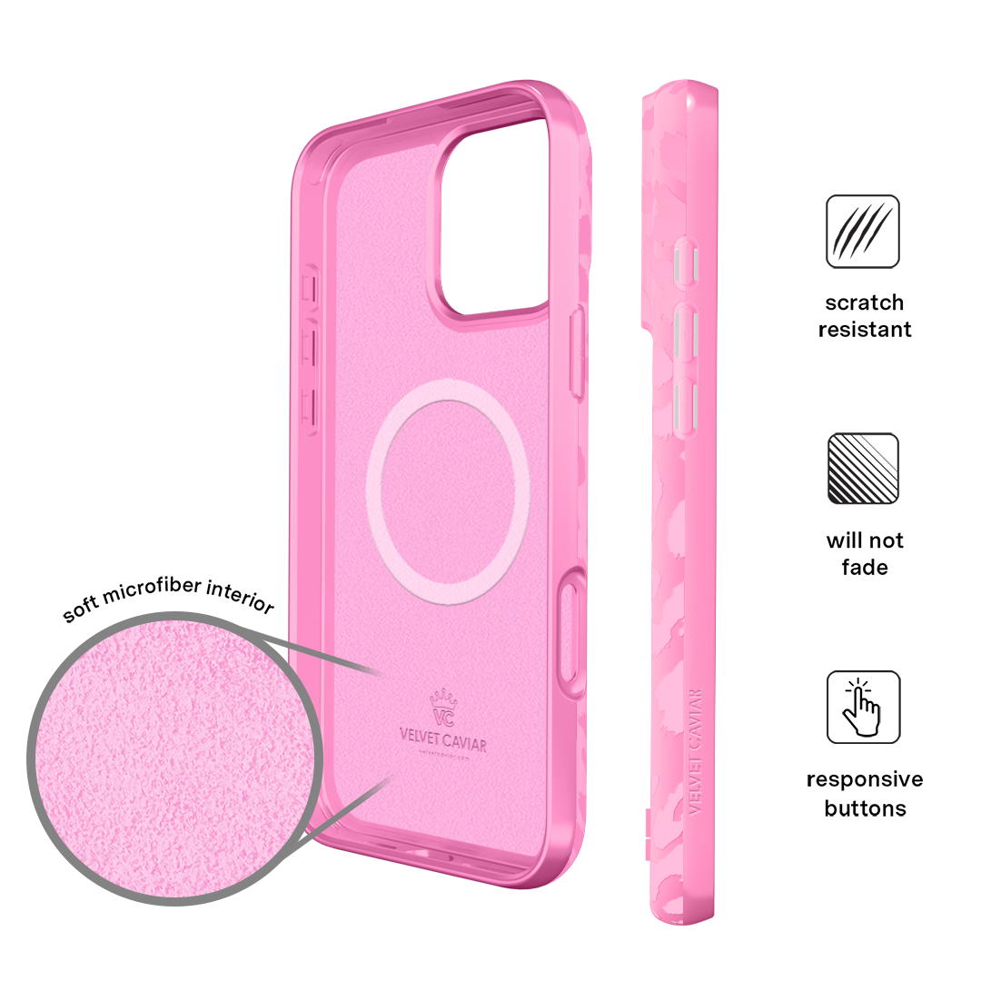 Hot Pink Leopard iPhone Case