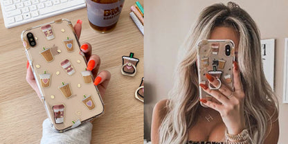 Coffee First Clear Samsung Galaxy Case