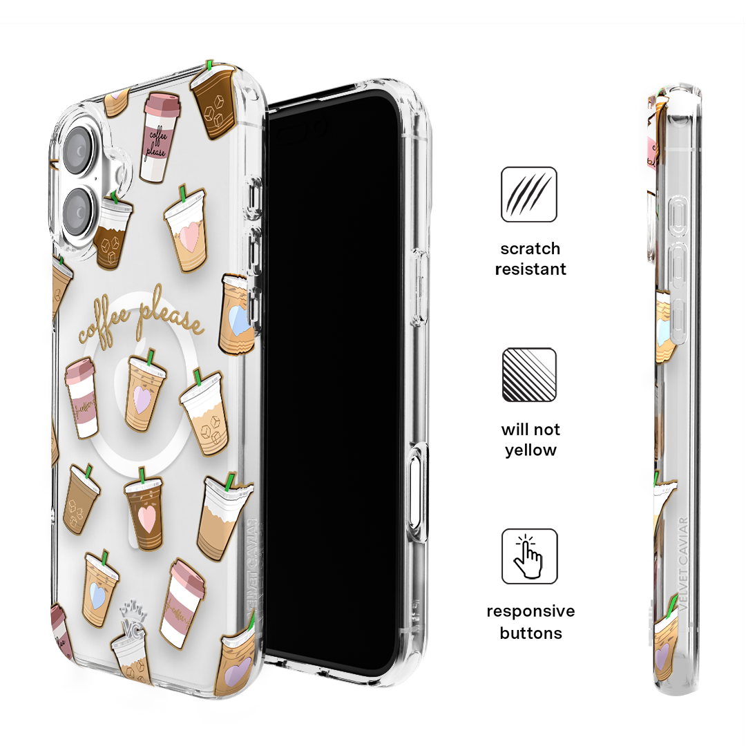 Coffee First iPhone Case