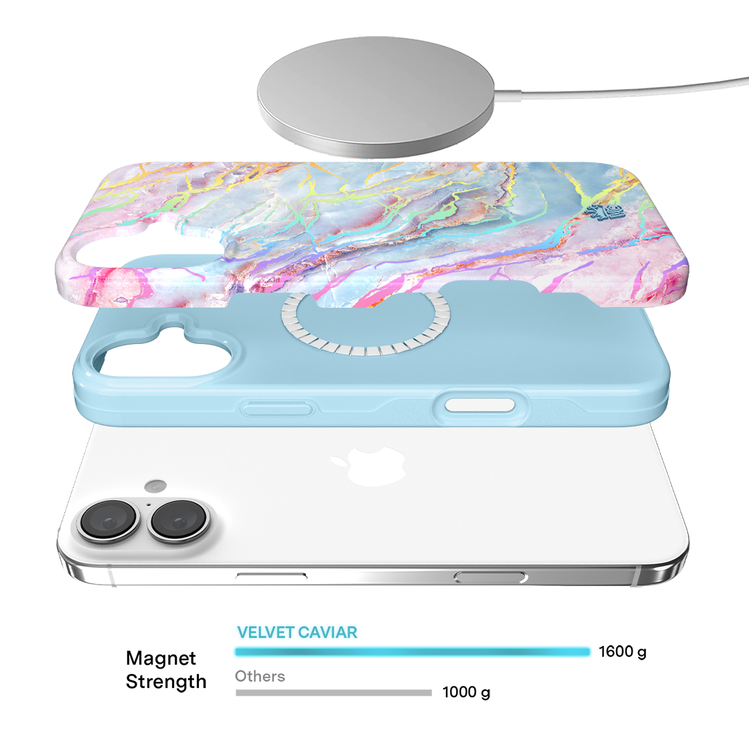 Holo Moonstone Marble iPhone Case
