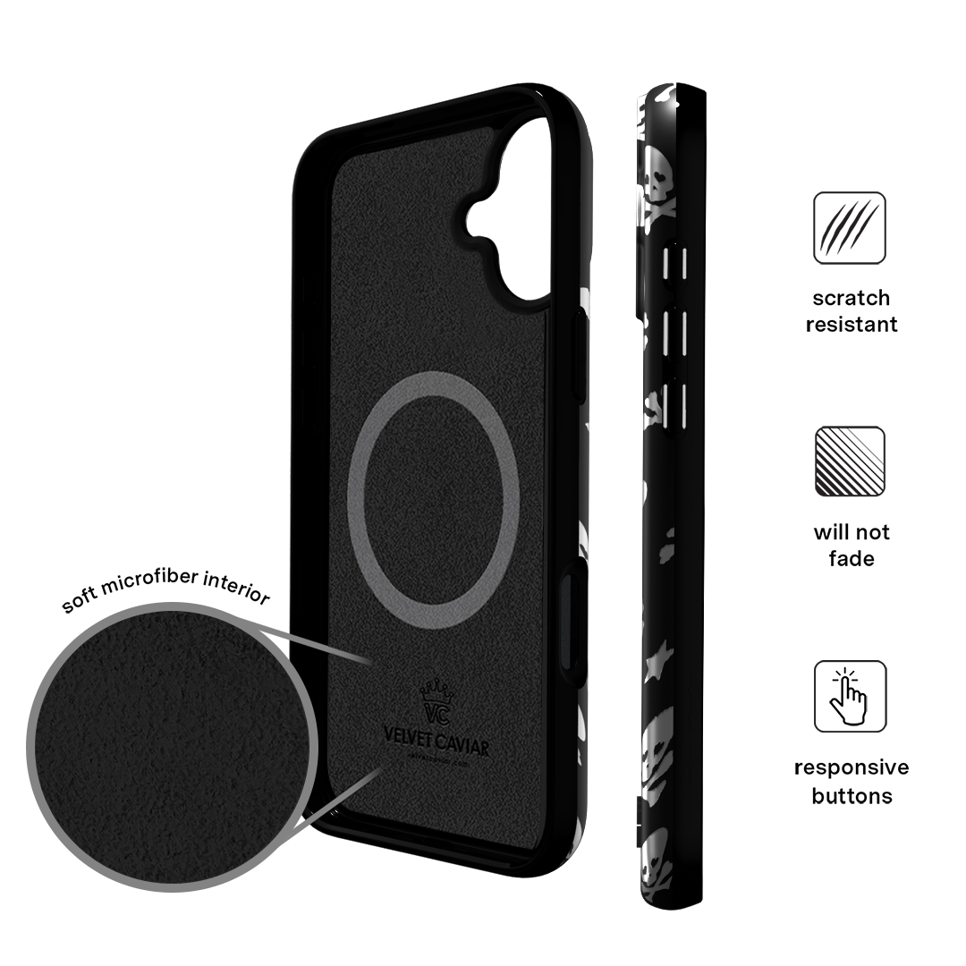 Chrome Skulls iPhone Case
