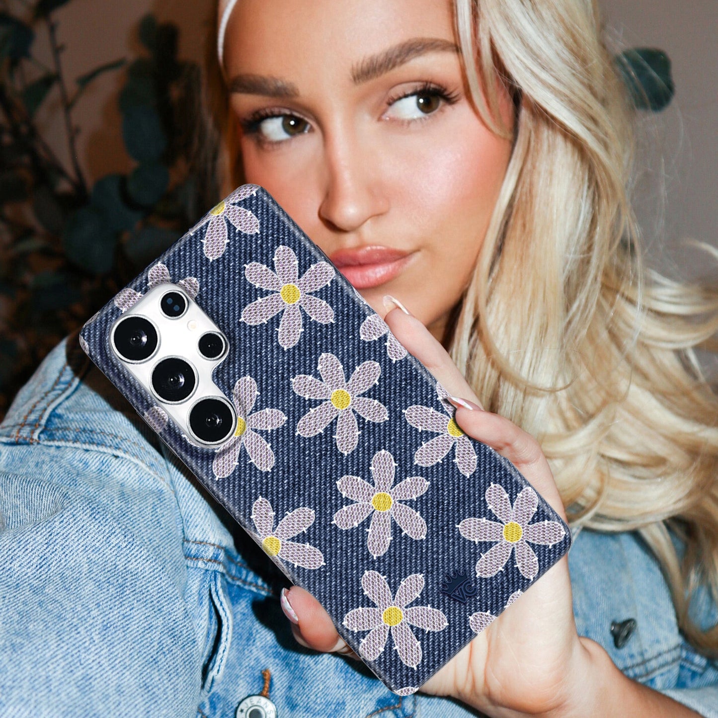 Denim Daisy Samsung Case