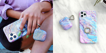 Holo Moonstone Marble iPhone Case