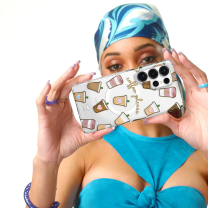 Coffee First Clear Samsung Galaxy Case